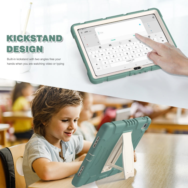 For iPad 2025 / 2022 3-Layer Protection Screen Frame + PC + Silicone Tablet Case(Emerald Green) - iPad 2025 / 2022 Cases by buy2fix | Online Shopping UK | buy2fix