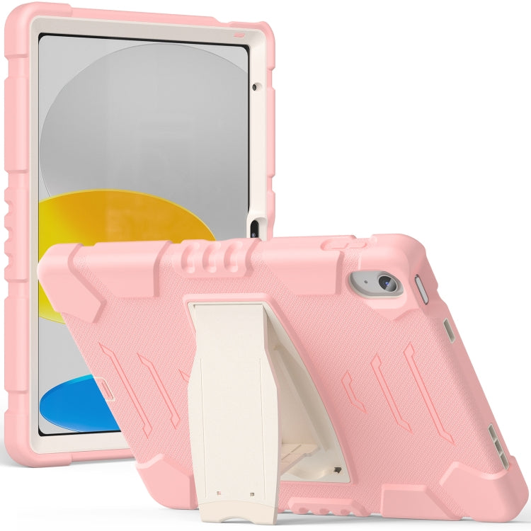 For iPad 2025 / 2022 3-Layer Protection Screen Frame + PC + Silicone Tablet Case(Cherry Blossoms Pink) - iPad 2025 / 2022 Cases by buy2fix | Online Shopping UK | buy2fix