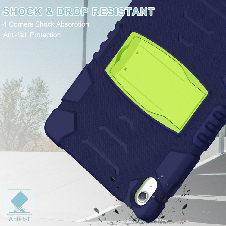 For iPad 2025 / 2022 3-Layer Protection Screen Frame + PC + Silicone Tablet Case(Navy Blue+Lime) - iPad 2025 / 2022 Cases by buy2fix | Online Shopping UK | buy2fix