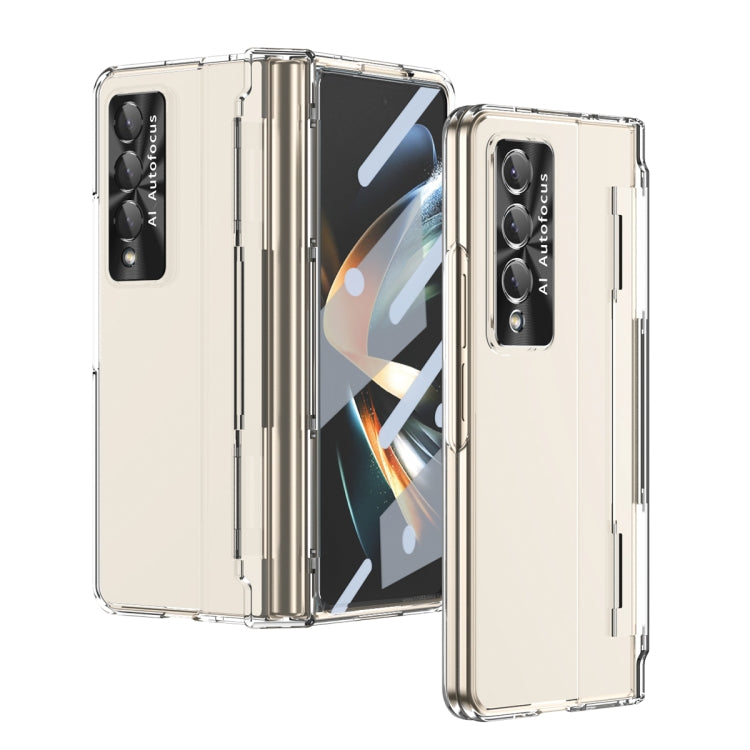 For Samsung Galaxy Z Fold3 5G Integrated Full Coverage Phone Case with Hinge(Transparent) - Galaxy Phone Cases by buy2fix | Online Shopping UK | buy2fix