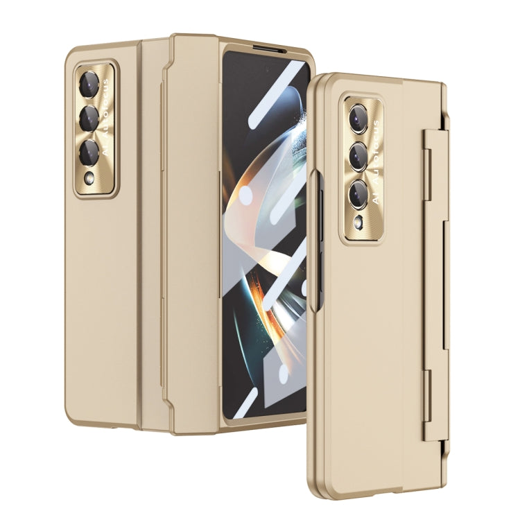 For Samsung Galaxy Z Fold4 Integrated Full Coverage Phone Case with Hinge(Gold) - Galaxy Z Fold4 5G Cases by buy2fix | Online Shopping UK | buy2fix