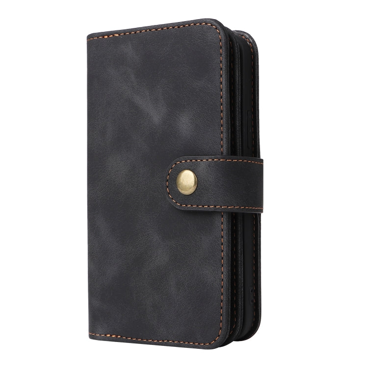 For iPhone 12 Pro Multifunctional Card Slot Zipper Wallet Flip Leather Phone Case(Black) - iPhone 12 / 12 Pro Cases by buy2fix | Online Shopping UK | buy2fix