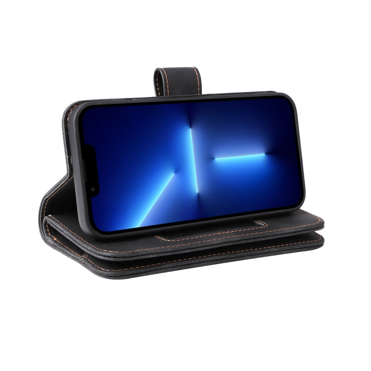 For iPhone 14 Pro Multifunctional Card Slot Zipper Wallet Flip Leather Phone Case(Black) - iPhone 14 Pro Cases by buy2fix | Online Shopping UK | buy2fix