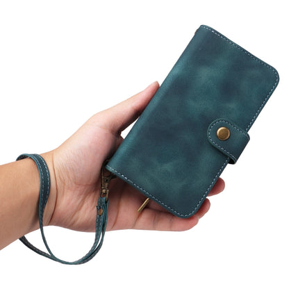 For iPhone 14 Plus Multifunctional Card Slot Zipper Wallet Flip Leather Phone Case(Blue) - iPhone 14 Plus Cases by buy2fix | Online Shopping UK | buy2fix