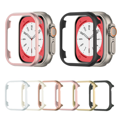 For Apple Watch Ultra 49mm Aluminum Alloy Frame Protective Case(Gold) - Watch Cases by buy2fix | Online Shopping UK | buy2fix