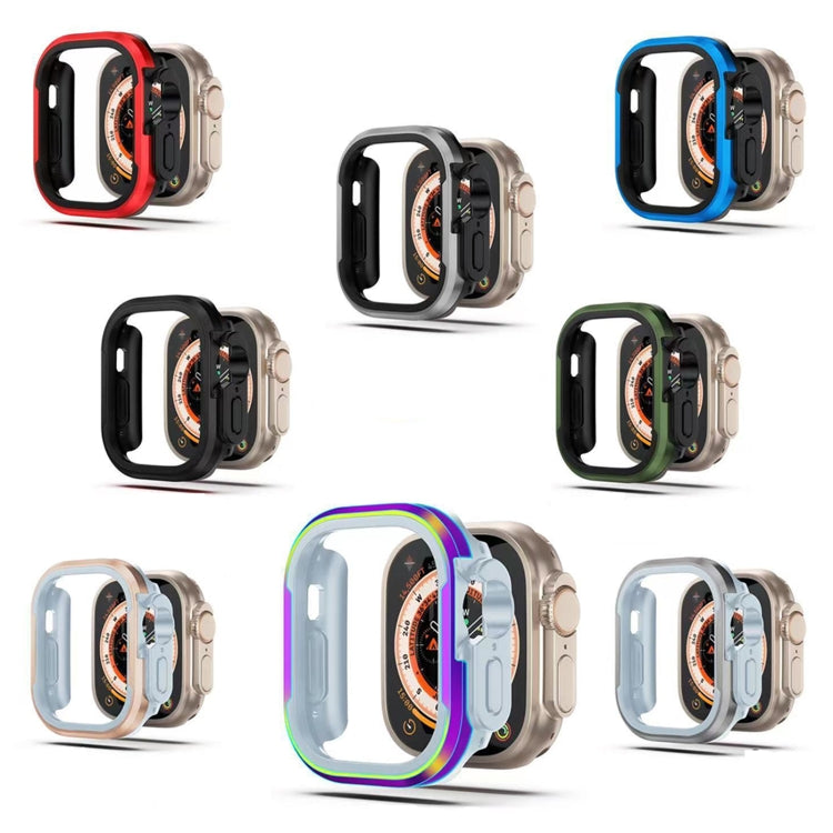 For Apple Watch Ultra 3 / 2 / 1 49mm Aluminum Alloy + TPU 2 in 1 Protective Case(Blue) by buy2fix