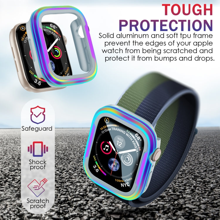 For Apple Watch Ultra 3 / 2 / 1 49mm Aluminum Alloy + TPU 2 in 1 Protective Case(Blue) by buy2fix