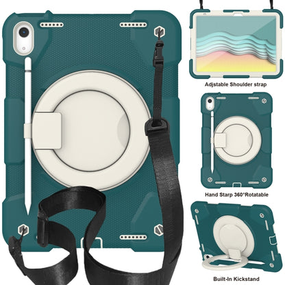 For iPad 2025 / 2022 360 Rotation PC+Silicone Tablet Case(Blackish Green) - iPad 2025 / 2022 Cases by buy2fix | Online Shopping UK | buy2fix