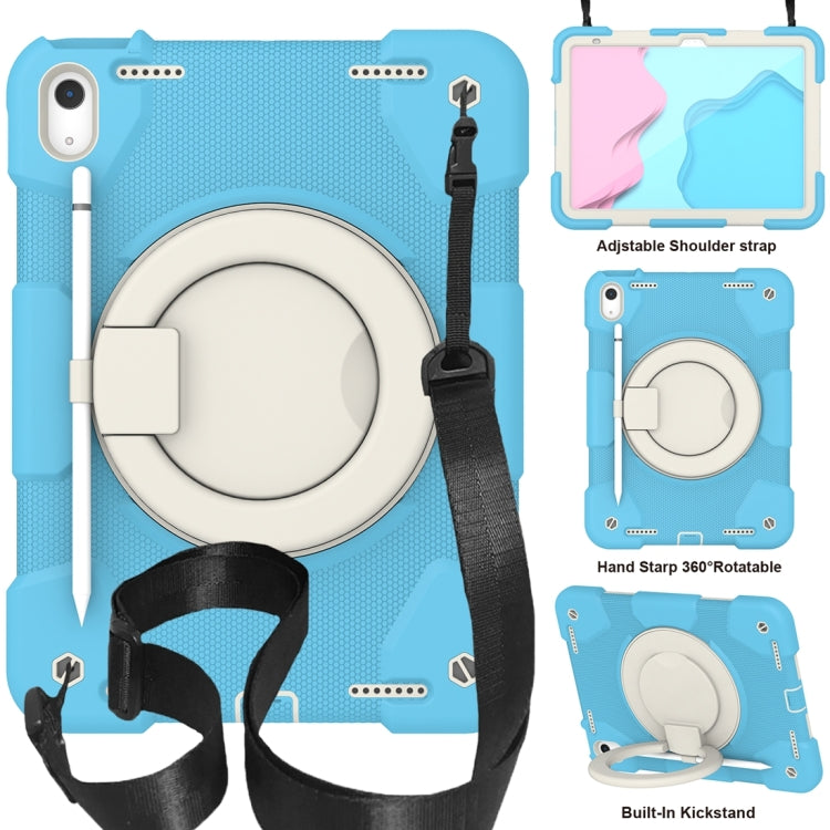 For iPad 2025 / 2022 360 Rotation PC+Silicone Tablet Case(Sky Blue) - iPad 2025 / 2022 Cases by buy2fix | Online Shopping UK | buy2fix