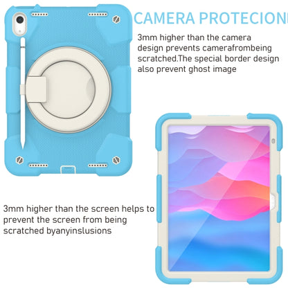 For iPad 2025 / 2022 360 Rotation PC+Silicone Tablet Case(Sky Blue) - iPad 2025 / 2022 Cases by buy2fix | Online Shopping UK | buy2fix