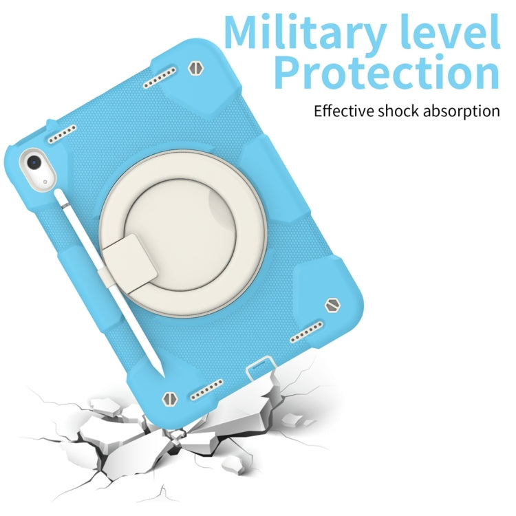 For iPad 2025 / 2022 360 Rotation PC+Silicone Tablet Case(Sky Blue) - iPad 2025 / 2022 Cases by buy2fix | Online Shopping UK | buy2fix