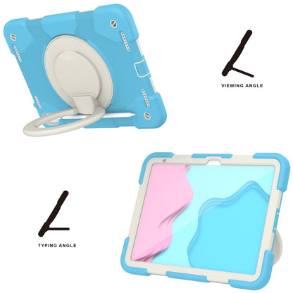 For iPad 2025 / 2022 360 Rotation PC+Silicone Tablet Case(Sky Blue) - iPad 2025 / 2022 Cases by buy2fix | Online Shopping UK | buy2fix