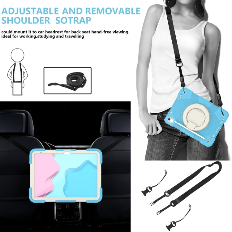 For iPad 2025 / 2022 360 Rotation PC+Silicone Tablet Case(Sky Blue) - iPad 2025 / 2022 Cases by buy2fix | Online Shopping UK | buy2fix