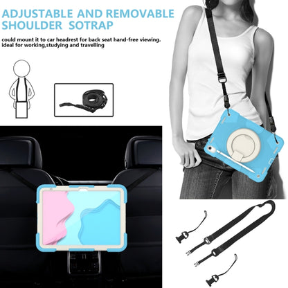 For iPad 2025 / 2022 360 Rotation PC+Silicone Tablet Case(Sky Blue) - iPad 2025 / 2022 Cases by buy2fix | Online Shopping UK | buy2fix