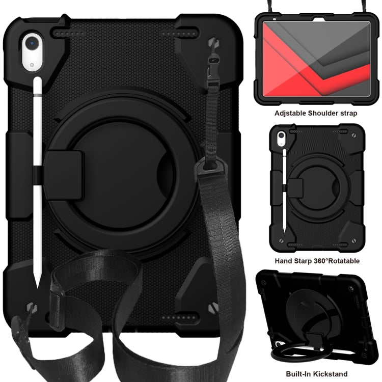 For iPad 2025 / 2022 360 Rotation PC+Silicone Tablet Case(Black) - iPad 2025 / 2022 Cases by buy2fix | Online Shopping UK | buy2fix