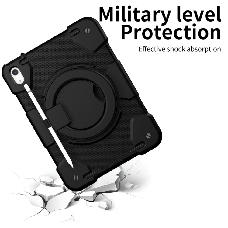 For iPad 2025 / 2022 360 Rotation PC+Silicone Tablet Case(Black) - iPad 2025 / 2022 Cases by buy2fix | Online Shopping UK | buy2fix