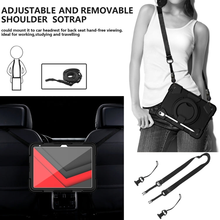 For iPad 2025 / 2022 360 Rotation PC+Silicone Tablet Case(Black) - iPad 2025 / 2022 Cases by buy2fix | Online Shopping UK | buy2fix