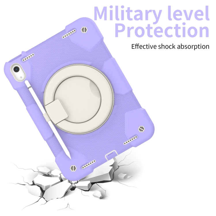 For iPad 2025 / 2022 360 Rotation PC+Silicone Tablet Case(Taro Purple) - iPad 2025 / 2022 Cases by buy2fix | Online Shopping UK | buy2fix