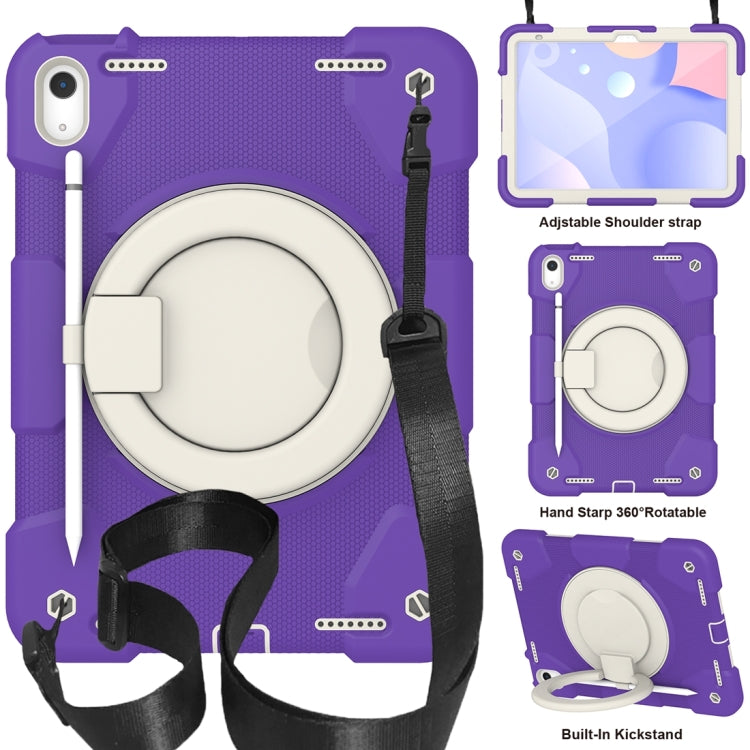 For iPad 2025 / 2022 360 Rotation PC+Silicone Tablet Case(Catharanthus Roseus) - iPad 2025 / 2022 Cases by buy2fix | Online Shopping UK | buy2fix