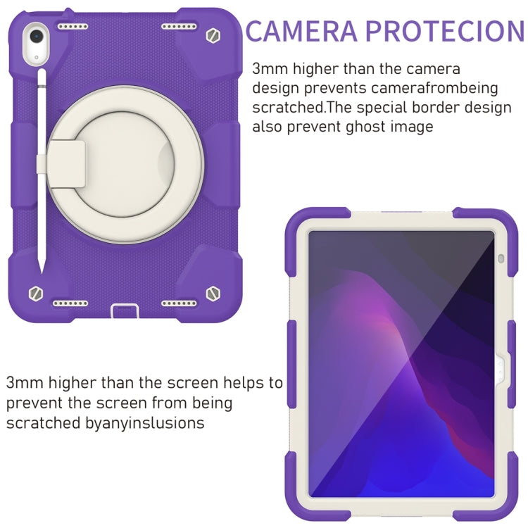 For iPad 2025 / 2022 360 Rotation PC+Silicone Tablet Case(Catharanthus Roseus) - iPad 2025 / 2022 Cases by buy2fix | Online Shopping UK | buy2fix