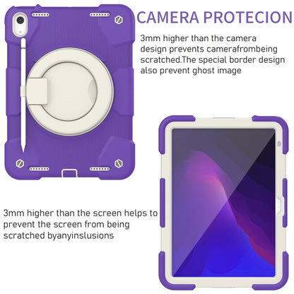 For iPad 2025 / 2022 360 Rotation PC+Silicone Tablet Case(Catharanthus Roseus) - iPad 2025 / 2022 Cases by buy2fix | Online Shopping UK | buy2fix