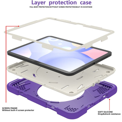 For iPad 2025 / 2022 360 Rotation PC+Silicone Tablet Case(Catharanthus Roseus) - iPad 2025 / 2022 Cases by buy2fix | Online Shopping UK | buy2fix