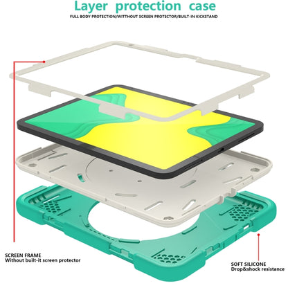 For iPad 2025 / 2022 360 Rotation PC+Silicone Tablet Case(Mint Green) - iPad 2025 / 2022 Cases by buy2fix | Online Shopping UK | buy2fix