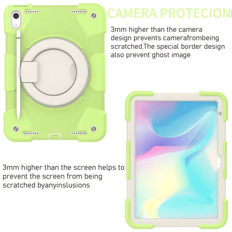 For iPad 2025 / 2022 360 Rotation PC+Silicone Tablet Case(Matcha Green) - iPad 2025 / 2022 Cases by buy2fix | Online Shopping UK | buy2fix