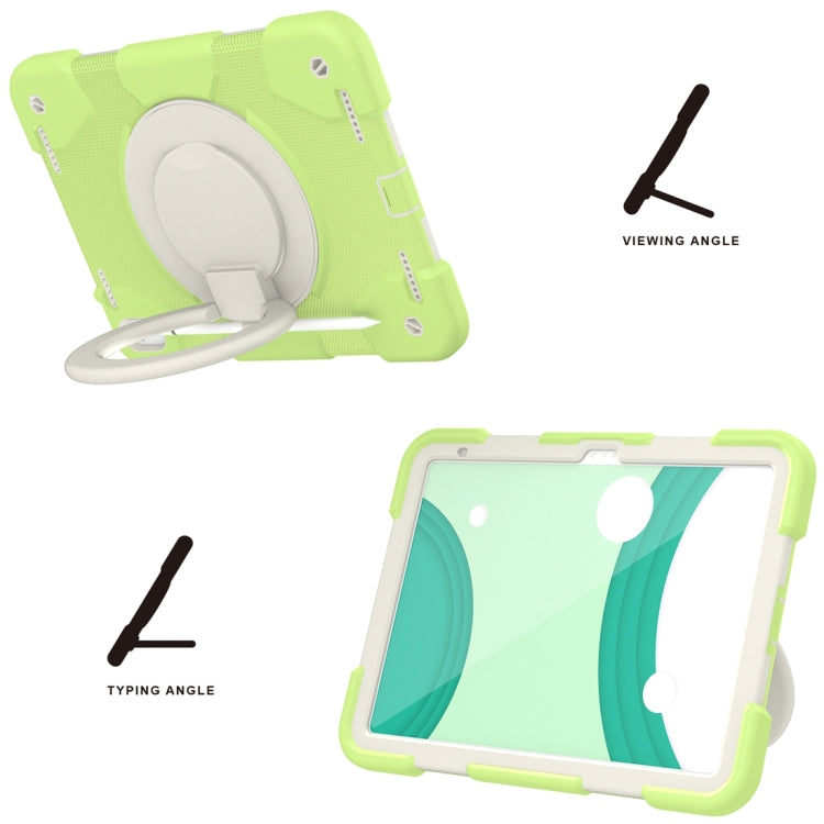 For iPad 2025 / 2022 360 Rotation PC+Silicone Tablet Case(Matcha Green) - iPad 2025 / 2022 Cases by buy2fix | Online Shopping UK | buy2fix