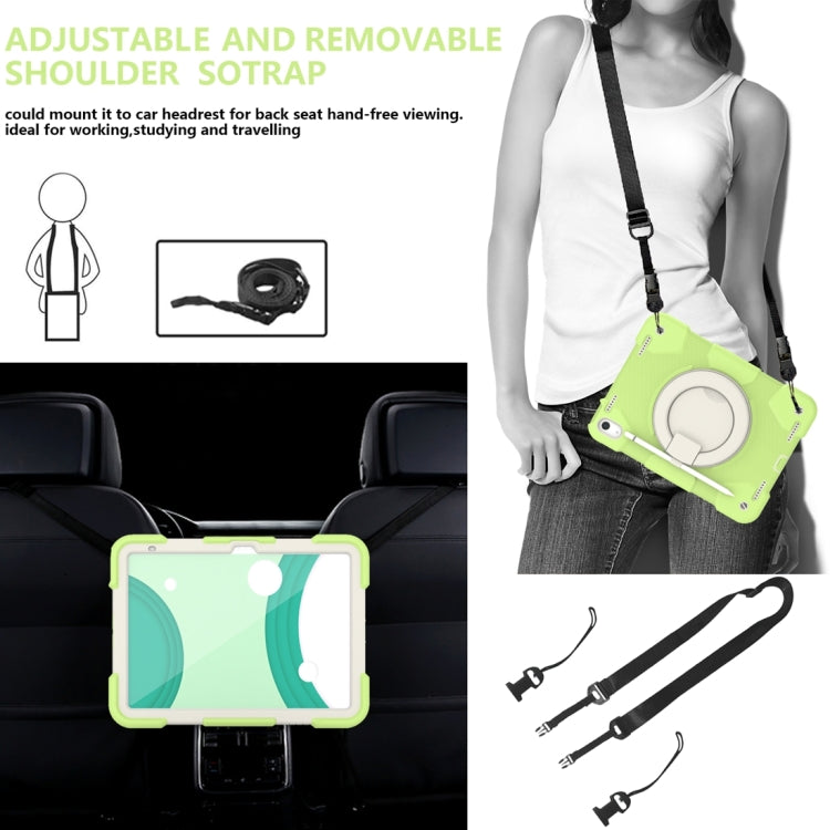 For iPad 2025 / 2022 360 Rotation PC+Silicone Tablet Case(Matcha Green) - iPad 2025 / 2022 Cases by buy2fix | Online Shopping UK | buy2fix