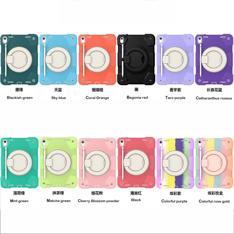 For iPad 2025 / 2022 360 Rotation PC+Silicone Tablet Case(Taro Purple) - iPad 2025 / 2022 Cases by buy2fix | Online Shopping UK | buy2fix