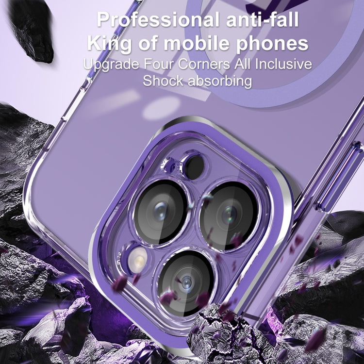 For iPhone 13 Pro Max Lens Protector MagSafe Phone Case(Dark Green) by buy2fix