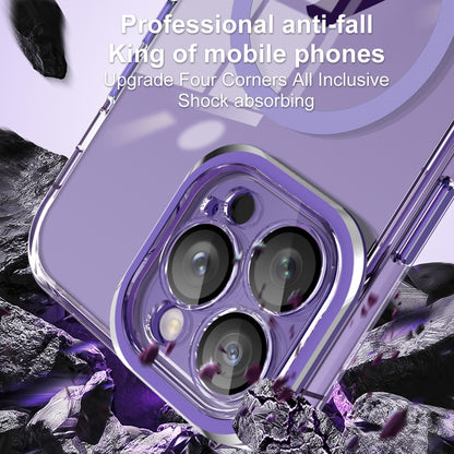 For iPhone 13 Pro Max Lens Protector MagSafe Phone Case(Dark Green) by buy2fix