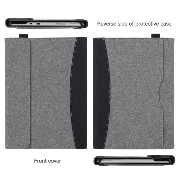 For Microsoft Surface Go 3 / 2 / 1 Cloth Texture Stitching Leather Tablet Case(Black) - Others by buy2fix | Online Shopping UK | buy2fix