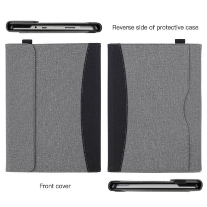 For Microsoft Surface Go 3 / 2 / 1 Cloth Texture Stitching Leather Tablet Case(Grey Blue) - Others by buy2fix | Online Shopping UK | buy2fix
