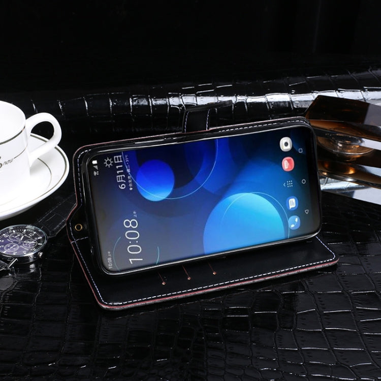 For HTC Desire 19 Plus idewei Crocodile Texture Horizontal Flip Leather Case with Holder & Card Slots & Wallet(Dark Blue) - More Brand by idewei | Online Shopping UK | buy2fix