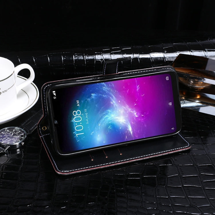 For ZTE Blade A5 2020 idewei Crocodile Texture Horizontal Flip Leather Case with Holder & Card Slots & Wallet(Dark Blue) - ZTE Cases by idewei | Online Shopping UK | buy2fix