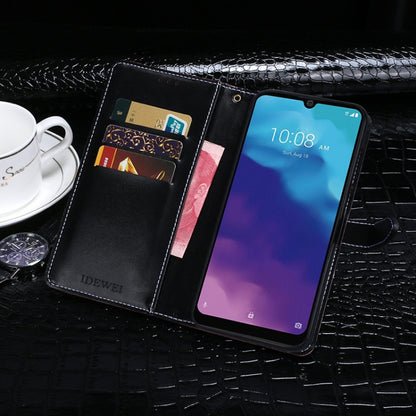 For ZTE Blade A7 2020 idewei Crocodile Texture Horizontal Flip Leather Case with Holder & Card Slots & Wallet(Black) - ZTE Cases by idewei | Online Shopping UK | buy2fix