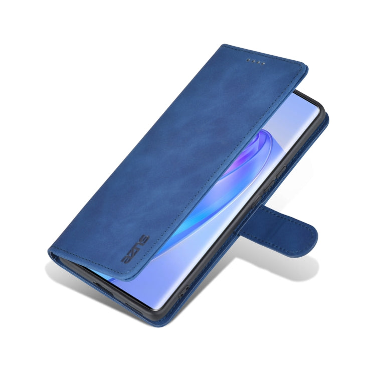 For Honor X40 AZNS Skin Feel Calf Texture Flip Leather Phone Case(Blue) - Honor Cases by AZNS | Online Shopping UK | buy2fix