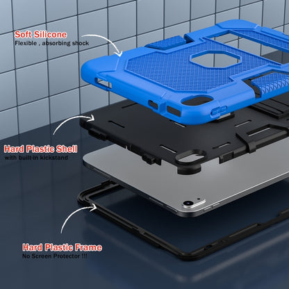 For iPad 2025 / 2022 Contrast Color Robot Silicone + PC Tablet Protective Case(Dark Blue Black) - iPad 2025 / 2022 Cases by buy2fix | Online Shopping UK | buy2fix