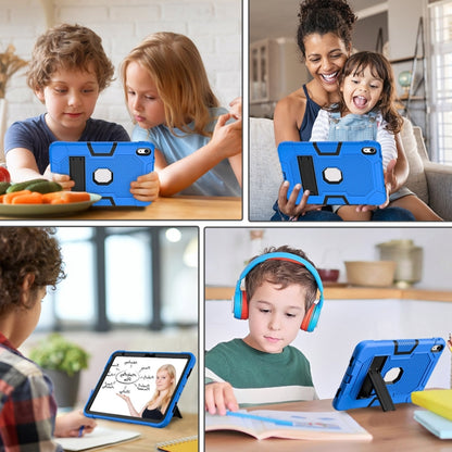 For iPad 2025 / 2022 Contrast Color Robot Silicone + PC Tablet Protective Case(Dark Blue Black) - iPad 2025 / 2022 Cases by buy2fix | Online Shopping UK | buy2fix