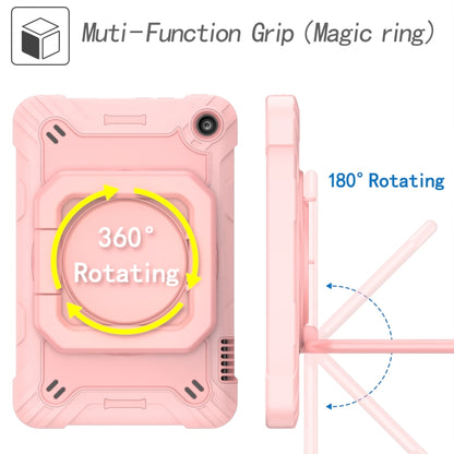 For Amazon Kindle Fire 7 2022 Silicone + PC Bracelet Holder Tablet Case(Rose Gold) - Amazon by buy2fix | Online Shopping UK | buy2fix