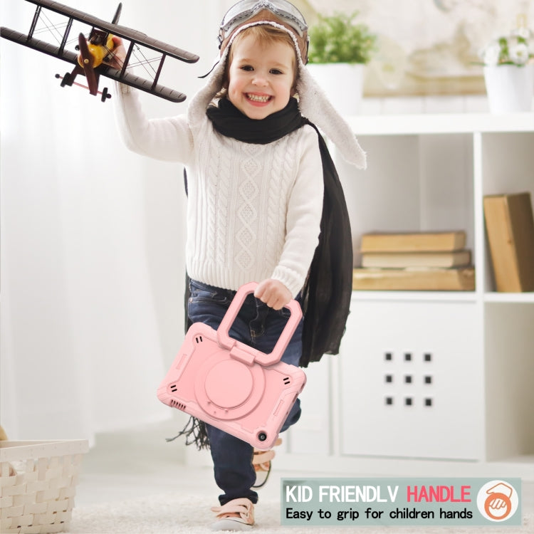 For Amazon Kindle Fire 7 2022 Silicone + PC Bracelet Holder Tablet Case(Rose Gold) - Amazon by buy2fix | Online Shopping UK | buy2fix