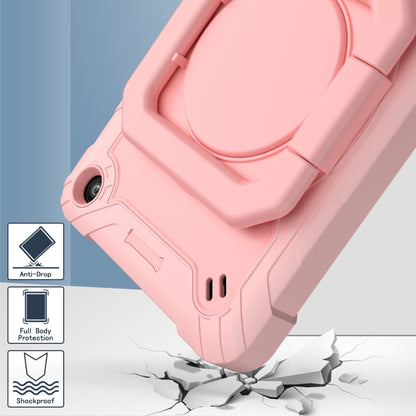 For Amazon Kindle Fire 7 2022 Silicone + PC Bracelet Holder Tablet Case(Rose Gold) - Amazon by buy2fix | Online Shopping UK | buy2fix