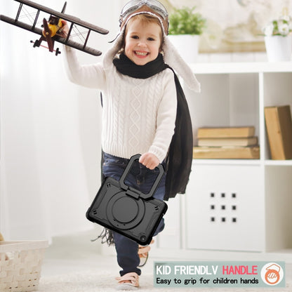 For Amazon Kindle Fire 7 2022 Silicone + PC Bracelet Holder Tablet Case(Black) - Amazon by buy2fix | Online Shopping UK | buy2fix