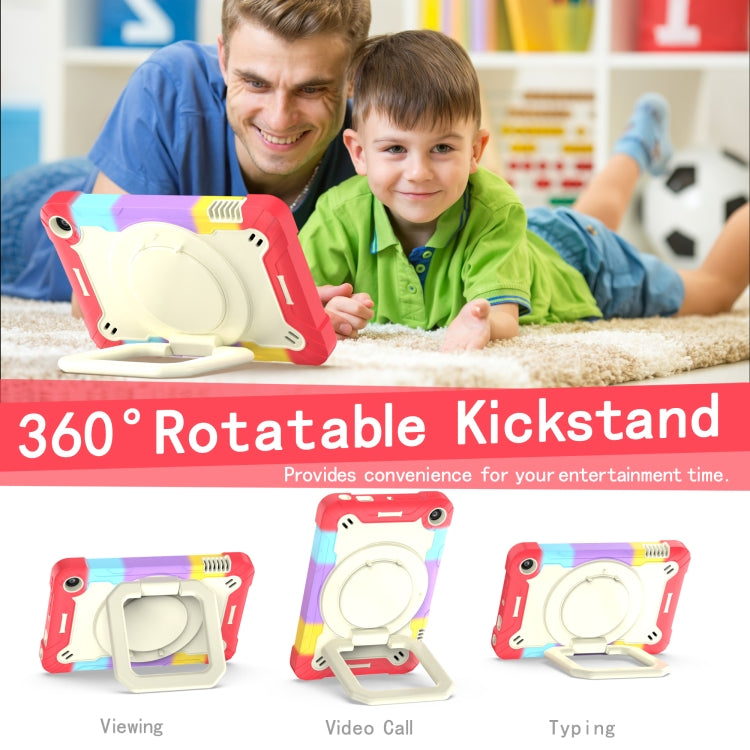 For Amazon Kindle Fire 7 2022 Silicone + PC Bracelet Holder Tablet Case(Bright Red) - Amazon by buy2fix | Online Shopping UK | buy2fix