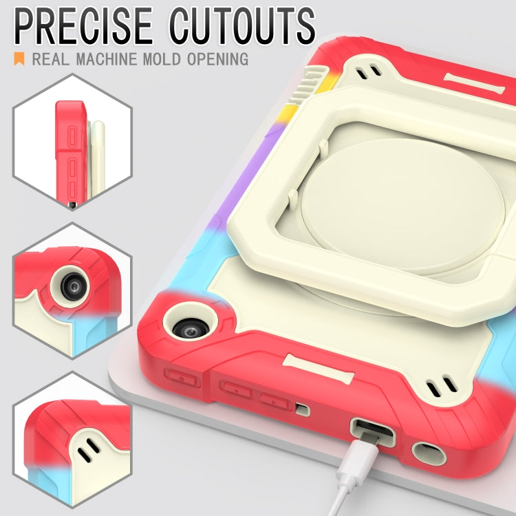 For Amazon Kindle Fire 7 2022 Silicone + PC Bracelet Holder Tablet Case(Bright Red) - Amazon by buy2fix | Online Shopping UK | buy2fix