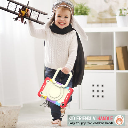 For Amazon Kindle Fire 7 2022 Silicone + PC Bracelet Holder Tablet Case(Bright Red) - Amazon by buy2fix | Online Shopping UK | buy2fix