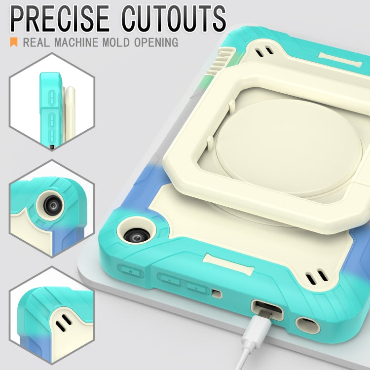 For Amazon Kindle Fire 7 2022 Silicone + PC Bracelet Holder Tablet Case(Bright Green) - Amazon by buy2fix | Online Shopping UK | buy2fix