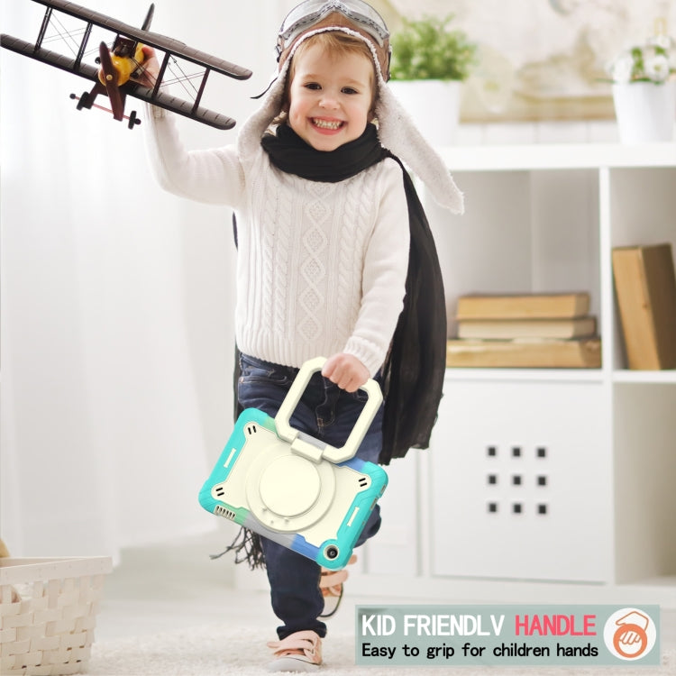 For Amazon Kindle Fire 7 2022 Silicone + PC Bracelet Holder Tablet Case(Bright Green) - Amazon by buy2fix | Online Shopping UK | buy2fix